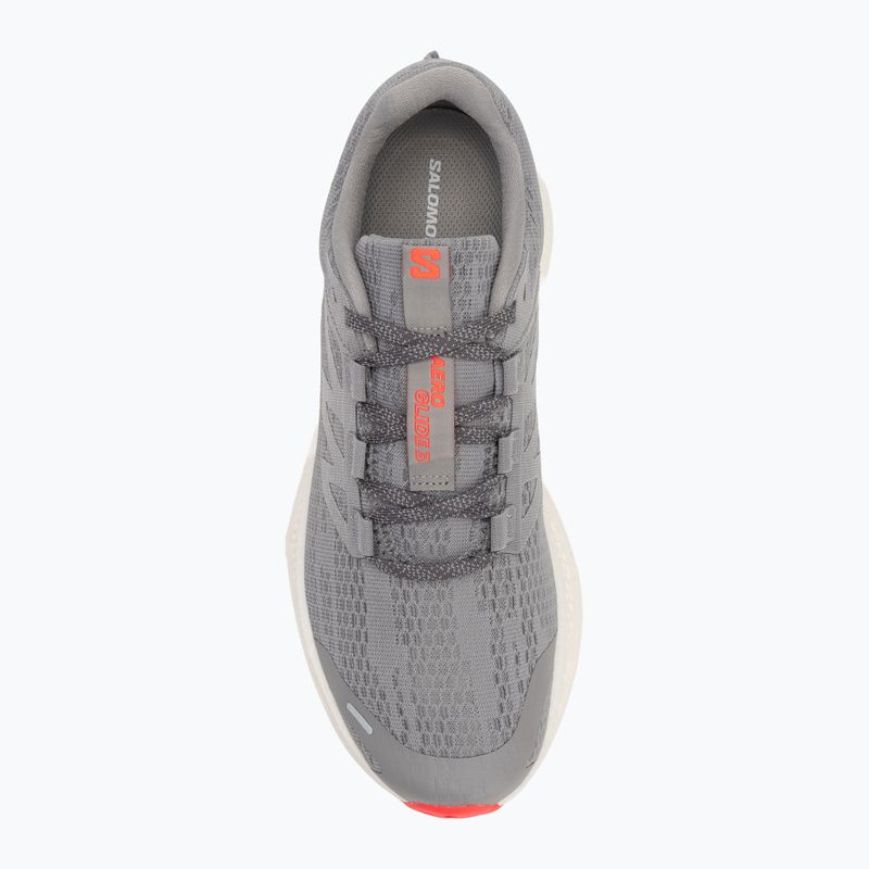 Încălțăminte de alergare pentru bărbați Salomon Aero Glide 3 alloy/vanilla ice/neon flame 5