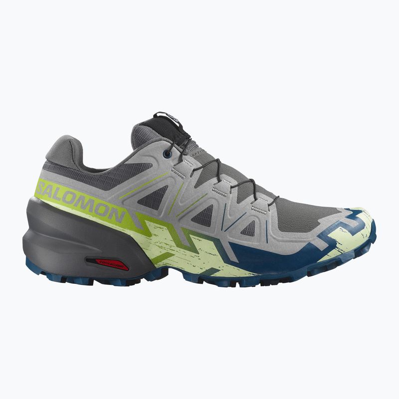 Pantofi de alergare bărbați Salomon Speedcross 6 castlerock/crem lime/poseidon 2