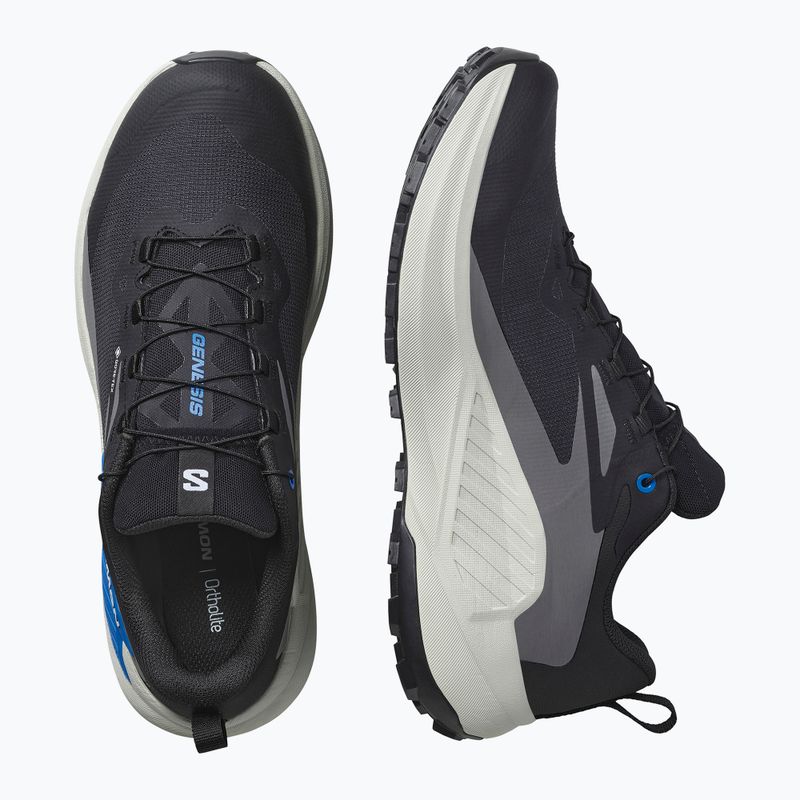 Încălțăminte de alergare pentru bărbați  Salomon Genesis GTX black/lunar rock/french blue 13