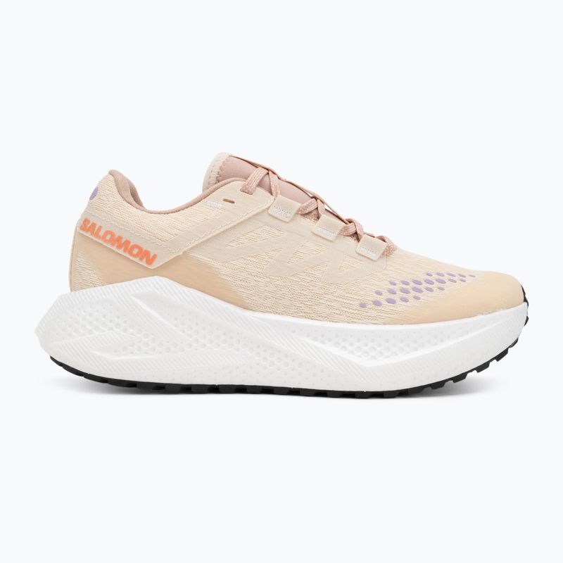 Încălțăminte de alergare pentru femei Salomon Aero Glide 3 Gravel shortbread/white/fushion coral 2