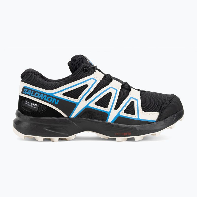 Încălțăminte de alergare pentru copii Salomon Speedcross Waterproof black/vanilla ice/french blue 2