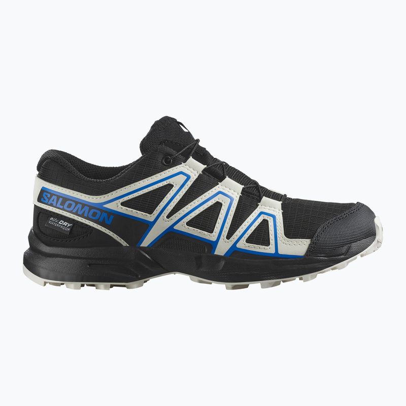 Încălțăminte de alergare pentru copii Salomon Speedcross Waterproof black/vanilla ice/french blue 8