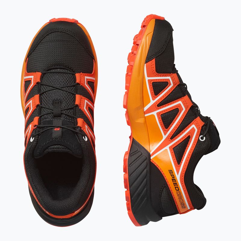 Încălțăminte de trekking pentru copii Salomon Speedcross black/cherry tomato/turmeric 9