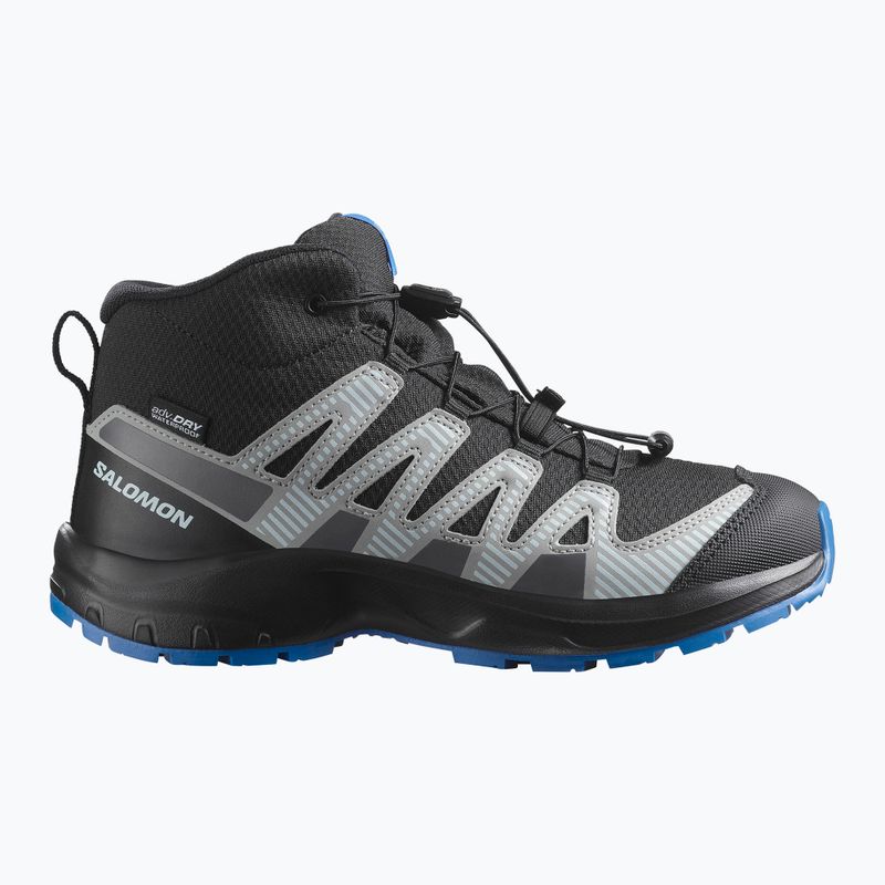 Încălțăminte de turism pentru copii Salomon XA PRO V8 MID WP black/monument /french blue 8