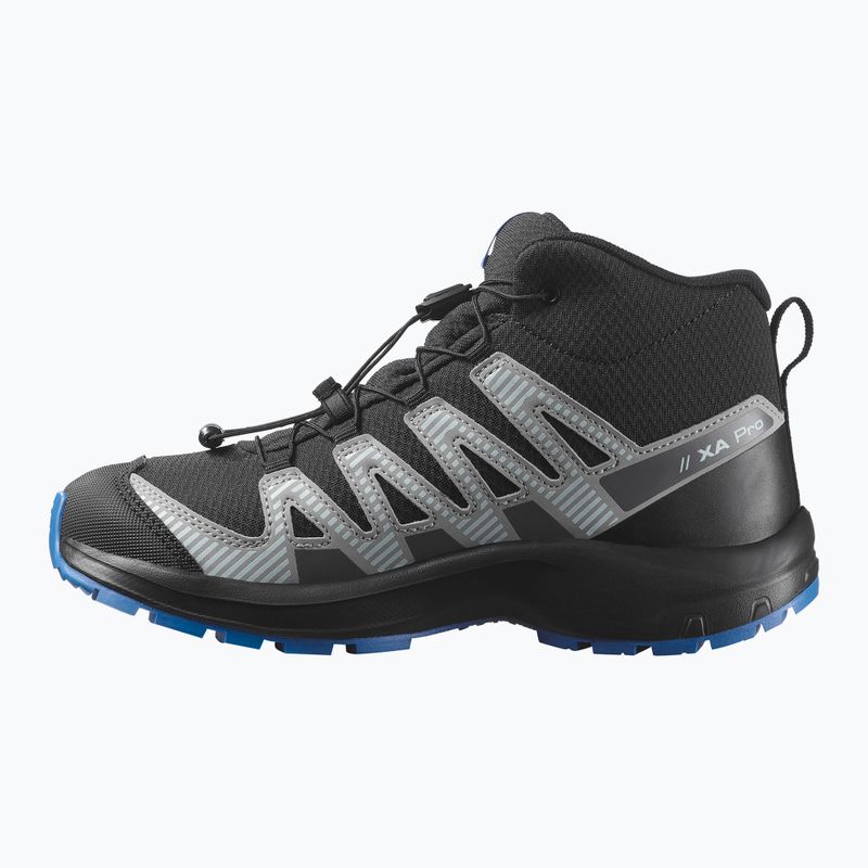 Încălțăminte de turism pentru copii Salomon XA PRO V8 MID WP black/monument /french blue 10