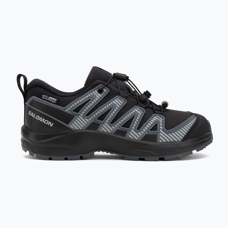 Încălțăminte de trekking pentru copii Salomon XA Pro 3D V8 Waterproof black/turbulence/quarry 2
