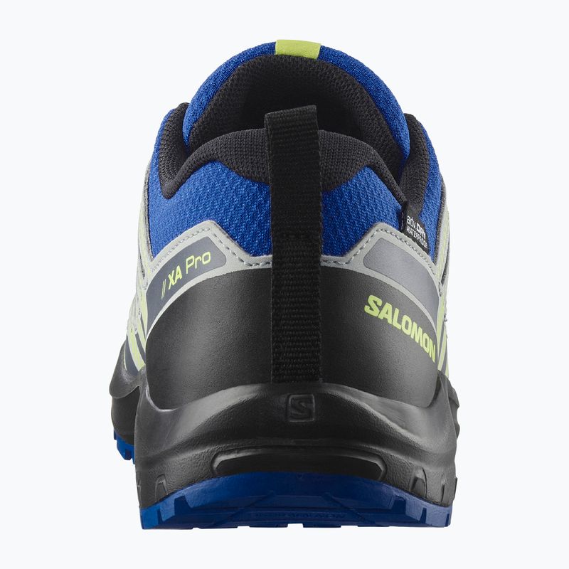 Încălțăminte de drumeție pentru copii Salomon XA PRO V8 WP nautical blue/black/sharp green 11