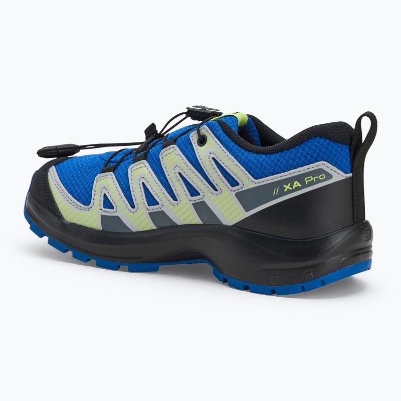 Încălțăminte de drumeție pentru copii Salomon XA PRO V8 WP nautical blue/black/sharp green 3