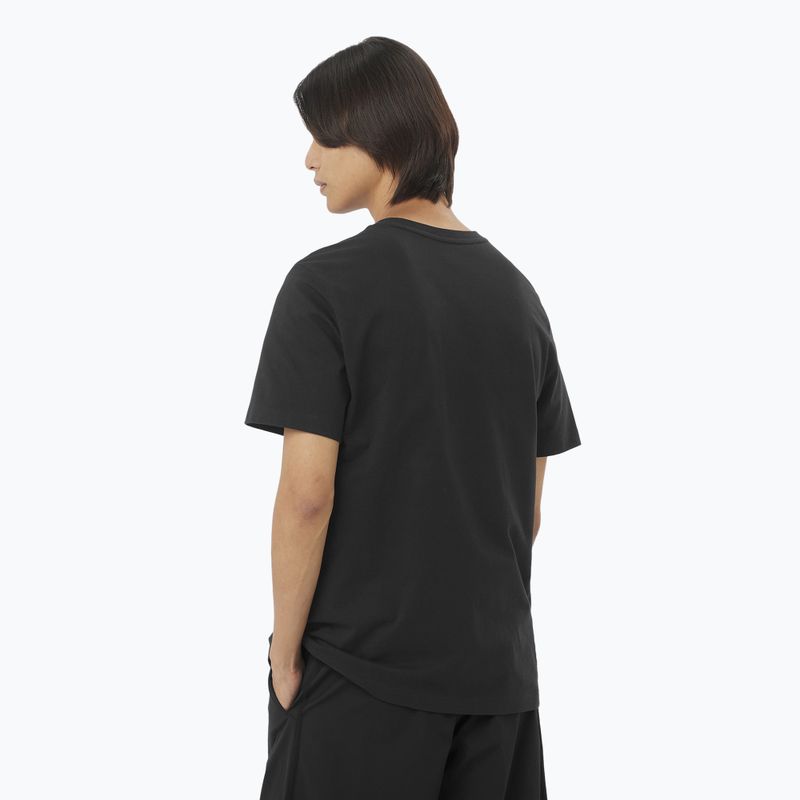 Tricou pentru bărbați  Salomon Big Logo Tee deep black 2