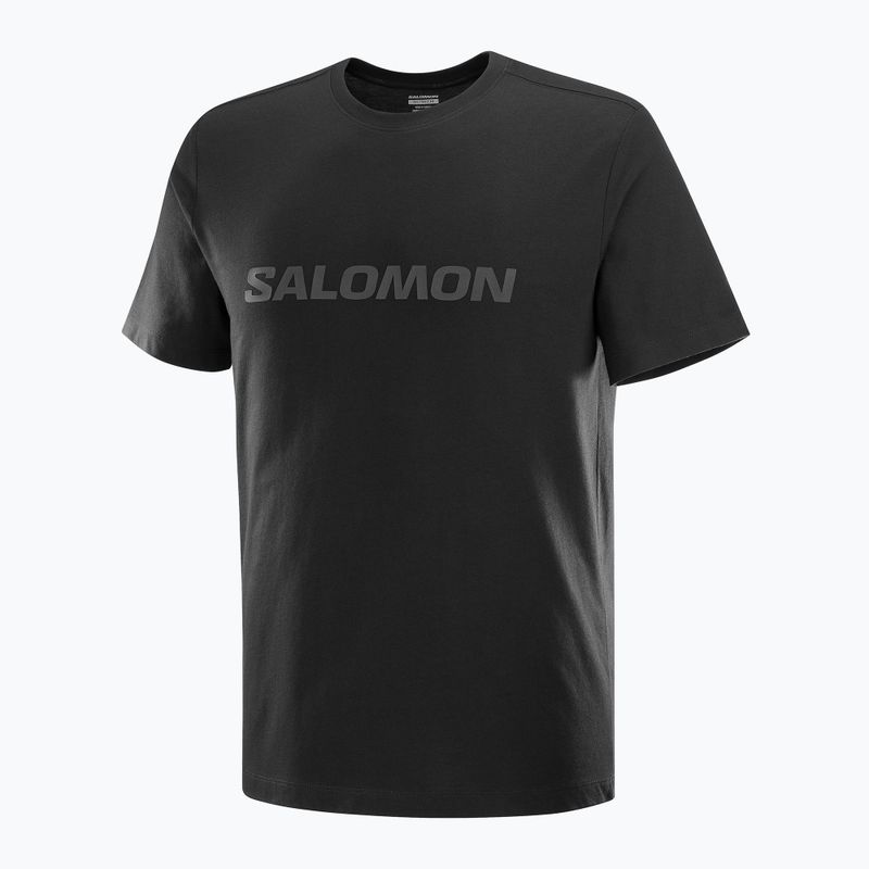 Tricou pentru bărbați  Salomon Big Logo Tee deep black 4