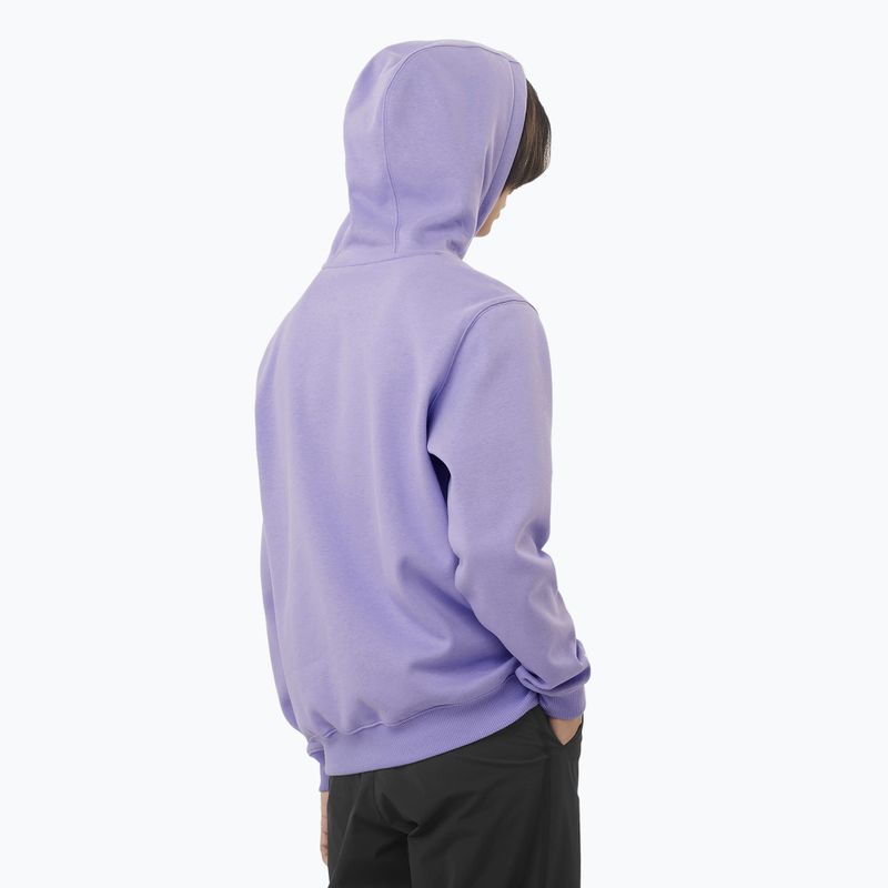 Hanorac pentru bărbați Salomon Logo Hoodie violet tulip 2