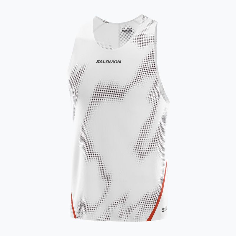 Tank top de alergare pentru bărbați  Salomon S/Lab Speed Singlet white / andorra 4