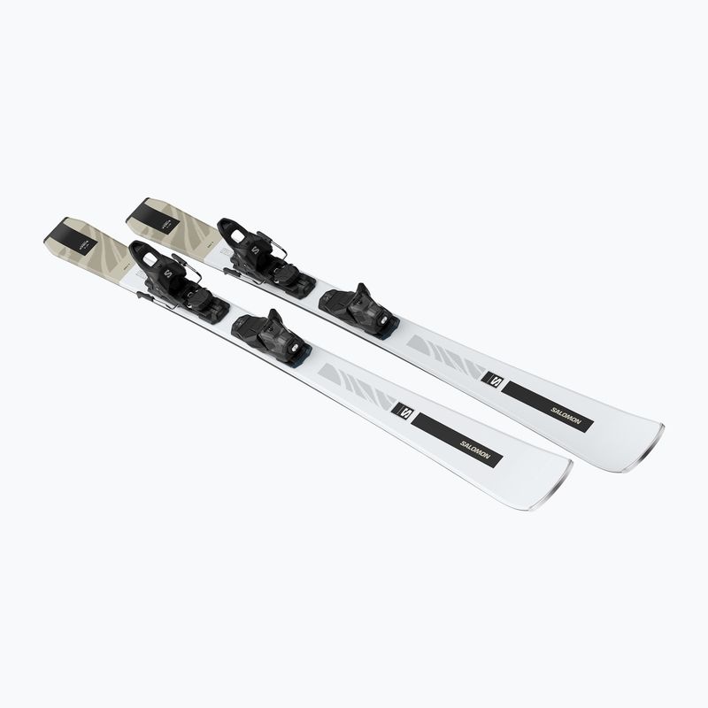 Schiuri de coborâre pentru femei Salomon S/Max N°4 + legături M10 GW white/light bronze met 3