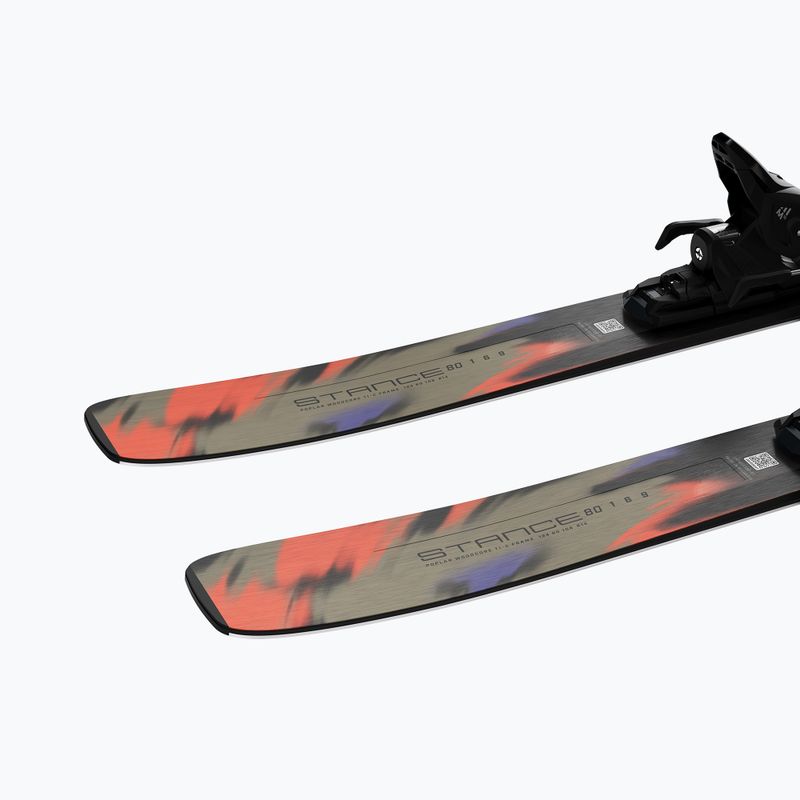 Schiuri de coborâre + legături Salomon Stance 80 + M10 GW kelp/nasturtium 7
