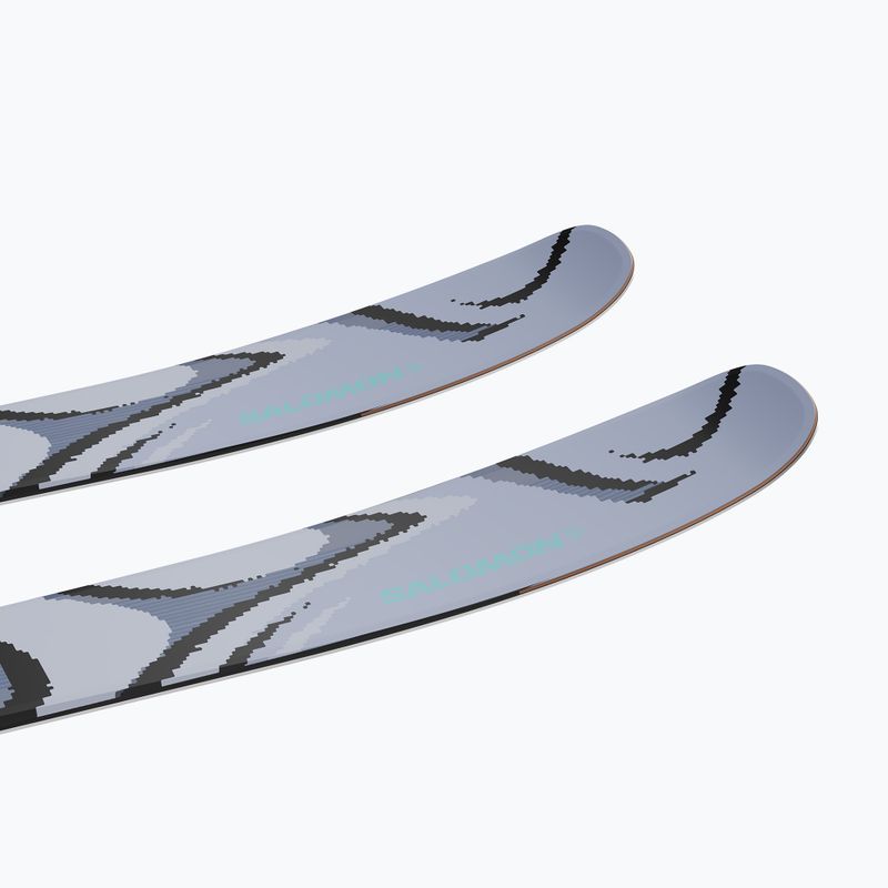 Schiuri de coborâre Salomon QST 100 cosmic sky/dark grey/neon blue 5