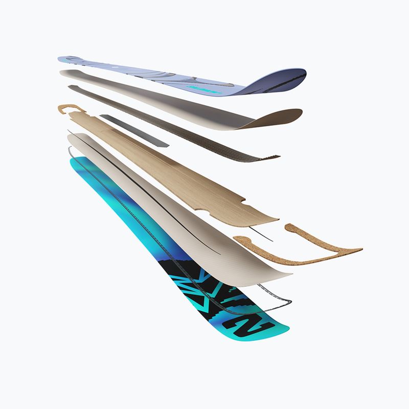 Schiuri de coborâre Salomon QST 100 cosmic sky/dark grey/neon blue 7