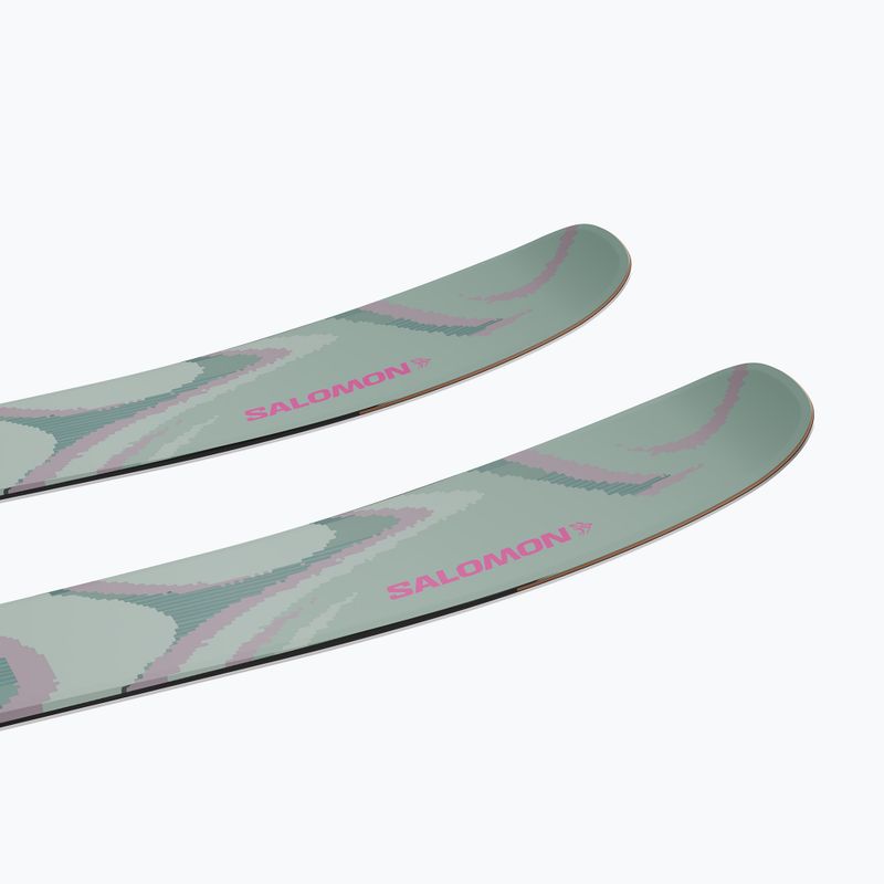 Schiuri de coborâre Salomon QST 100 Iceberg Green/Nirvana/Rhodamine 5