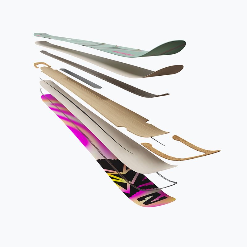 Schiuri de coborâre Salomon QST 100 Iceberg Green/Nirvana/Rhodamine 7