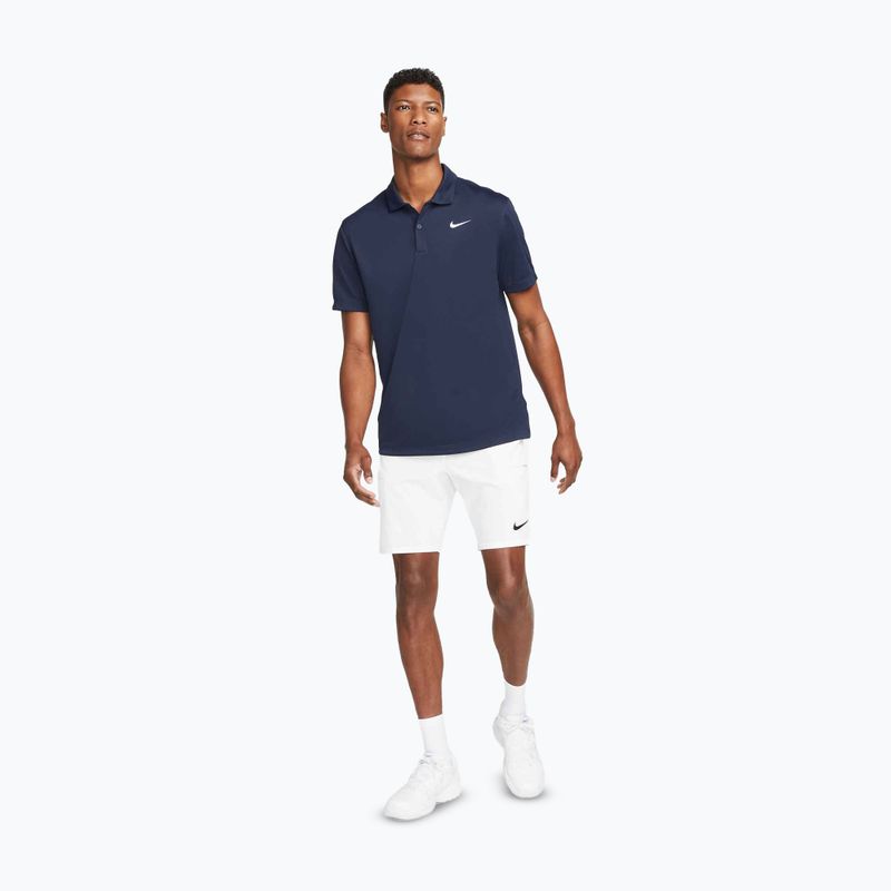 Tricou de tenis pentru bărbați Nike Court Dri-Fit Polo Solid obsidian/white 2
