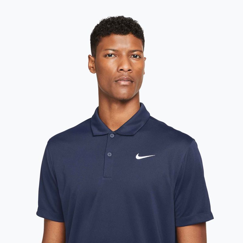 Tricou de tenis pentru bărbați Nike Court Dri-Fit Polo Solid obsidian/white 4
