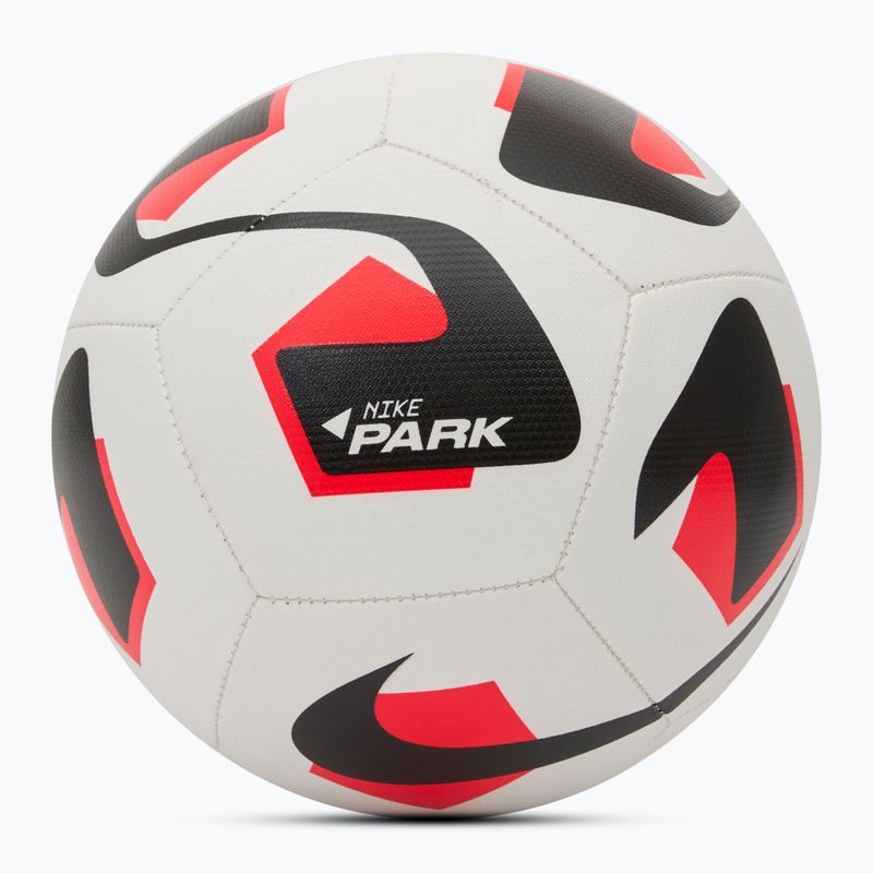 Minge de fotbal Nike Park Team 2.0 white/bright crimson/black mărimea 4 2