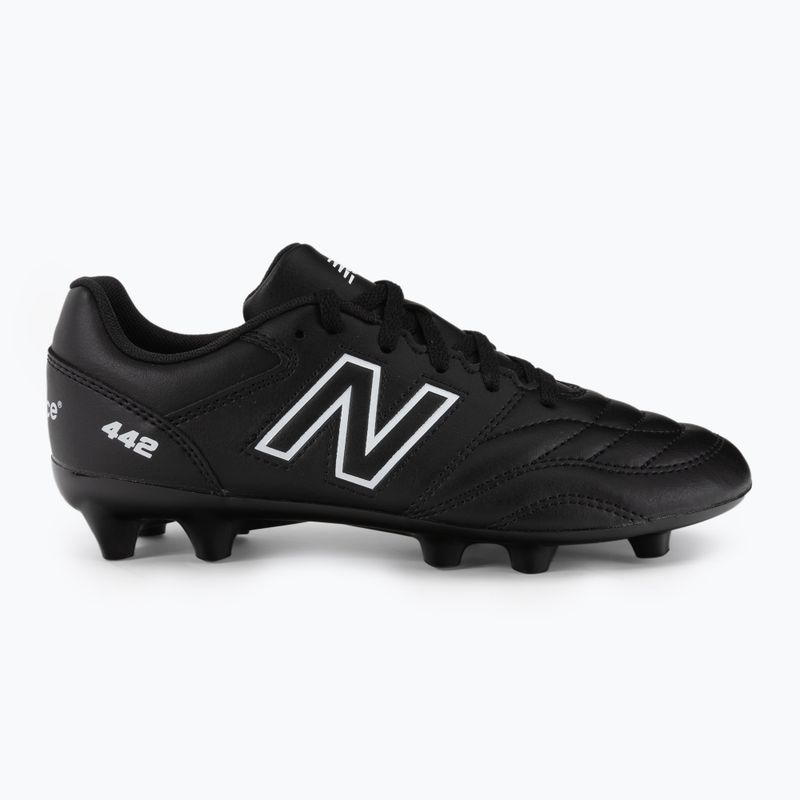 New Balance 442 V2 Academy FG ghete de fotbal pentru copii negru JS43FBK2.M.035 2