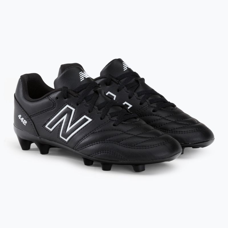 New Balance 442 V2 Academy FG ghete de fotbal pentru copii negru JS43FBK2.M.035 4