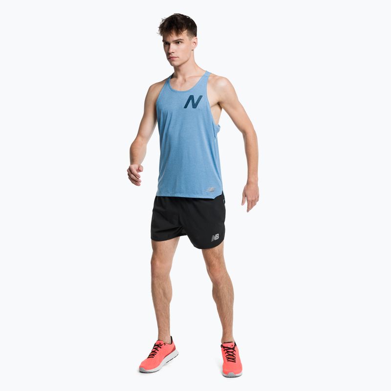 Pantaloni scurți de alergare pentru bărbați New Balance Impact Run 5" negru MS21268BK 2