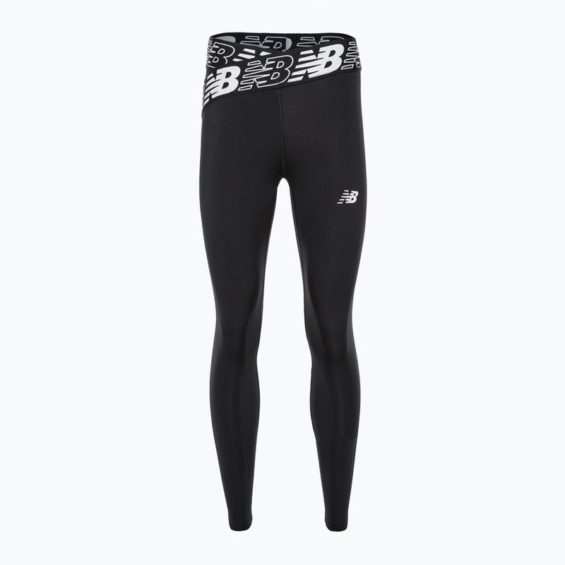 Jambiere de antrenament pentru femei New Balance Tight Relentless Crossover High Rise negru NBWP21177Z 5