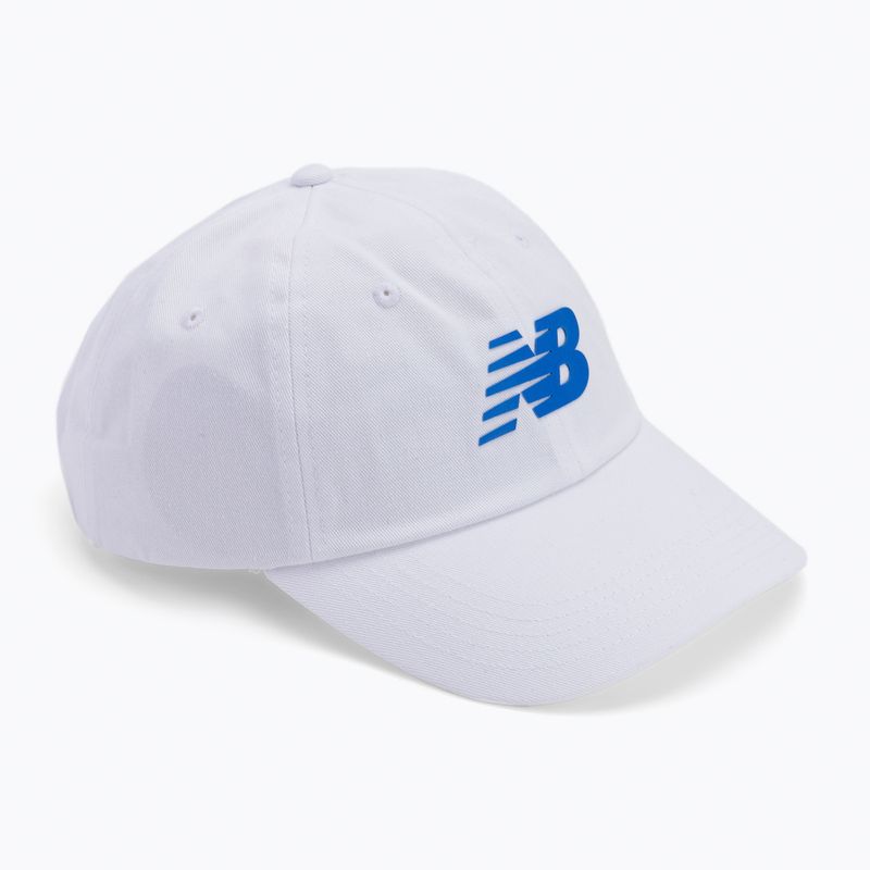 Șapcă pentru femei New Balance 6 Panel Curved Brim Snap Back albă NBLAH13010WT.OSZ