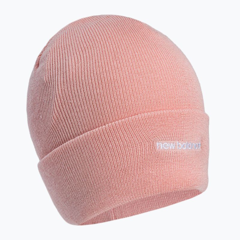 Căciulă de iarnă pentru femei New Balance Knit Cuffed Beanie Embroider roză NBLAH13032PIE