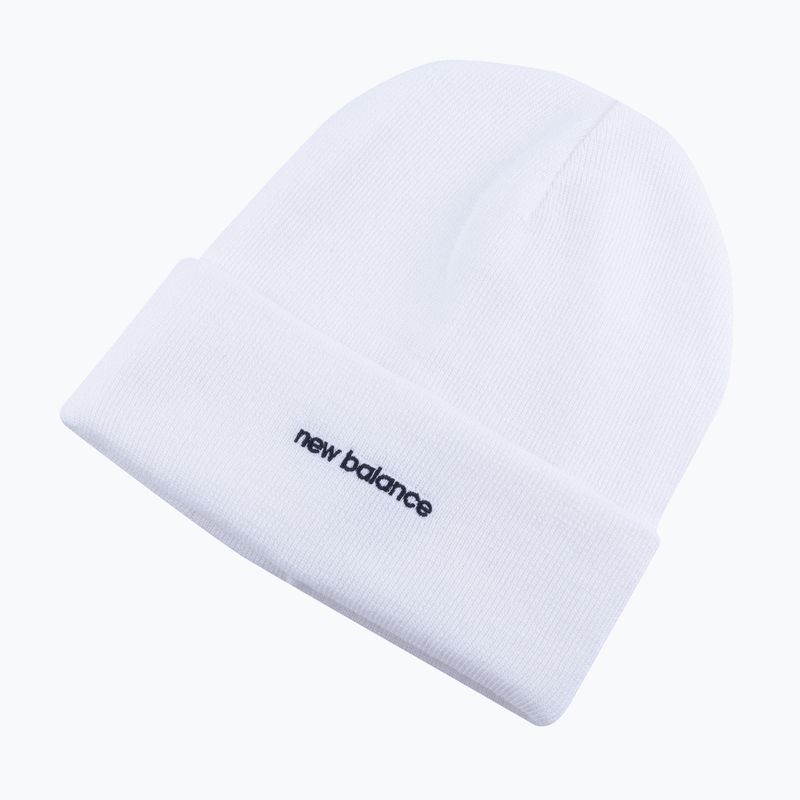 Căciulă de iarnă pentru femei New Balance Knit Cuffed Beanie Embroider albă NBLAH13032WT 4