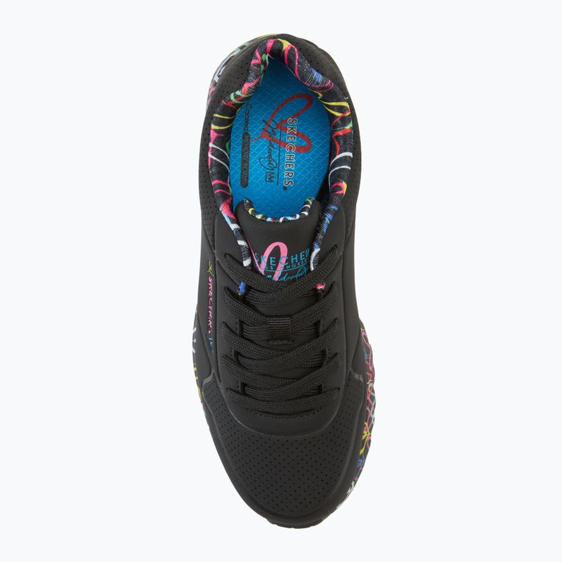 Încălțăminte pentru copii SKECHERS Uno Lite Lovely Luv black/multicolor 5