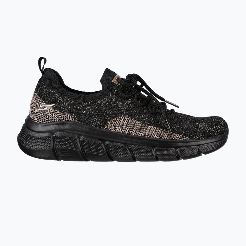Femeile SKECHERS Bobs B Flex Fall Sparks negru / aur adidași de sport 8