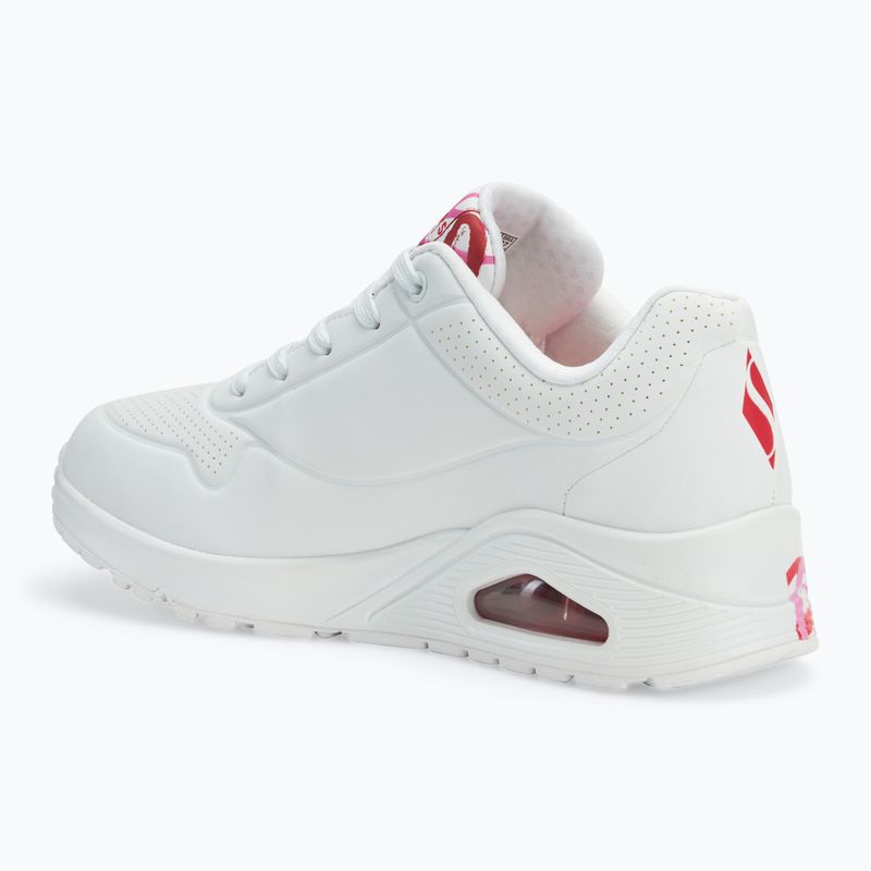 Încălțăminte pentru femei SKECHERS JGoldcrown Uno Spread The Love white/red/pink 3
