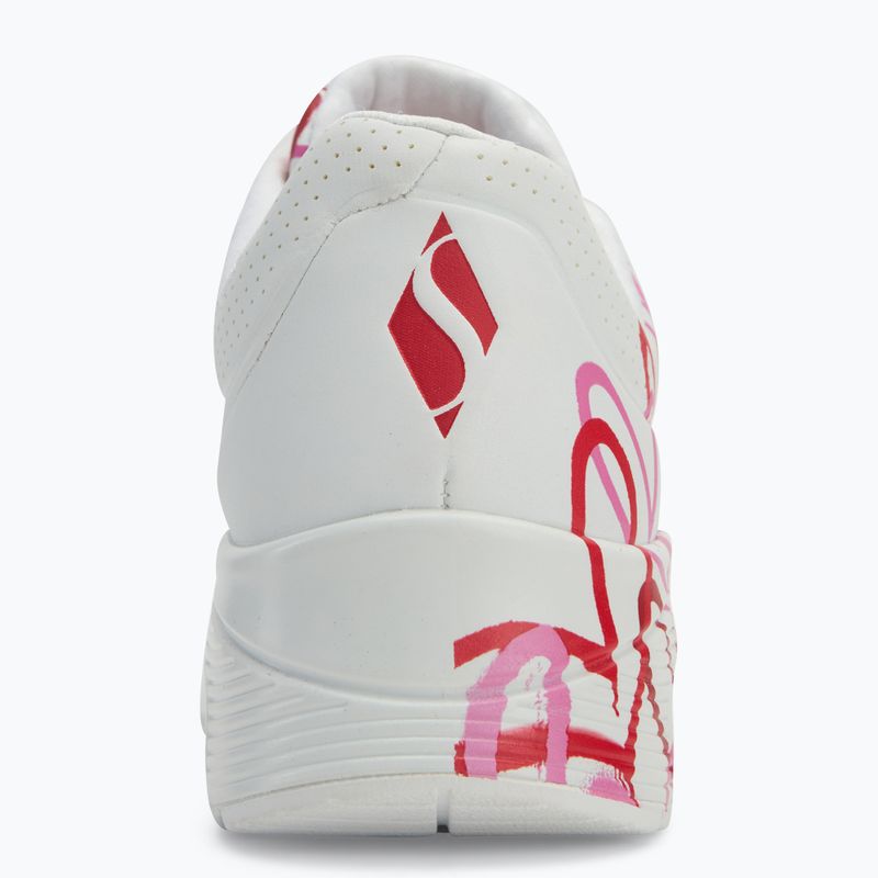 Încălțăminte pentru femei SKECHERS JGoldcrown Uno Spread The Love white/red/pink 6
