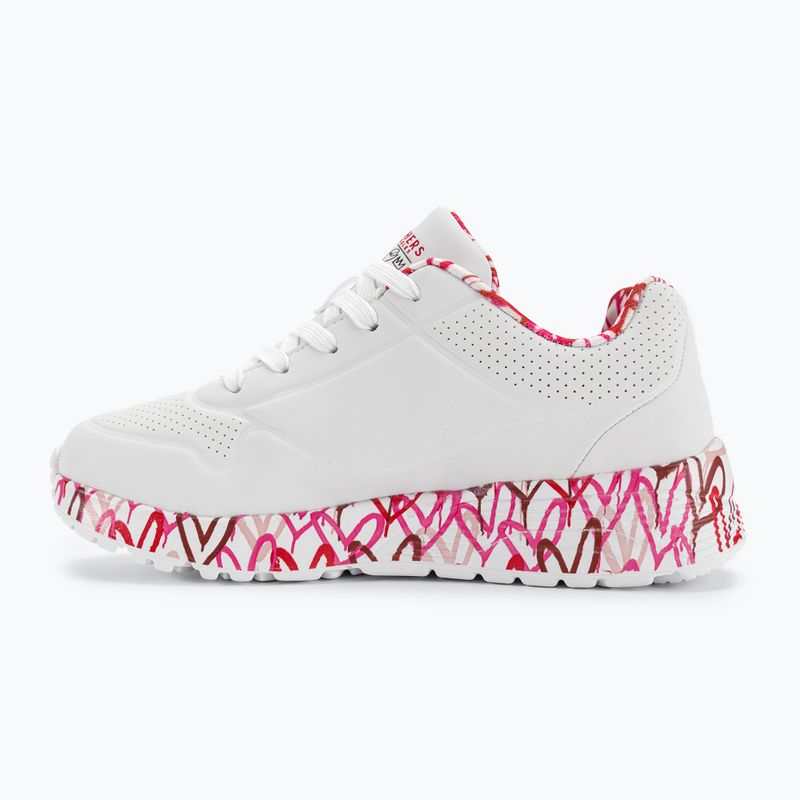 SKECHERS Uno Lite Lovely Luv alb/roșu/roz adidași pentru copii 10