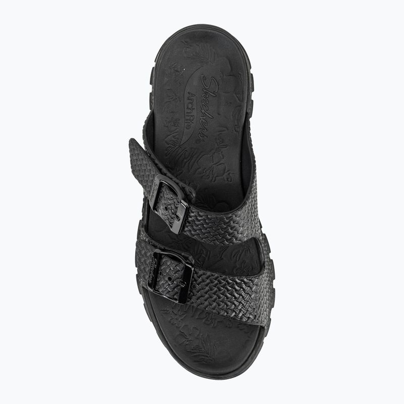 Papuci pentru femei SKECHERS Arch Fit Footsteps Hi'Ness black 7