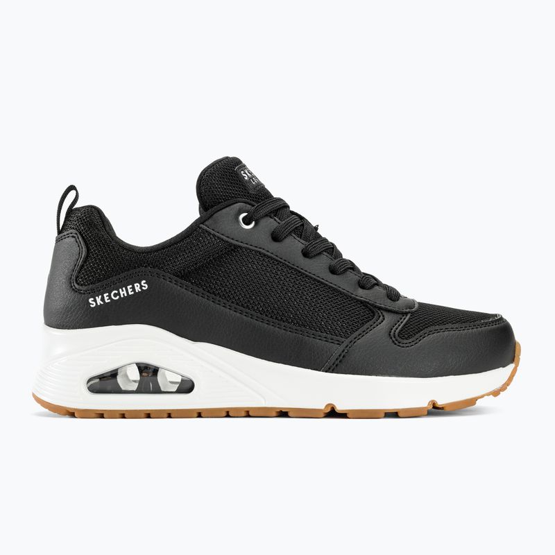 Încălțăminte pentru femei SKECHERS Uno Inside Matters black/white/mesh 3