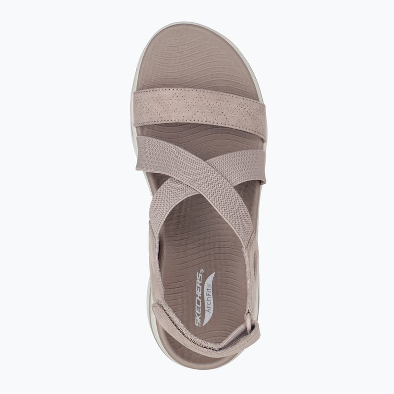 Sandale pentru femei SKECHERS Go Walk Arch Fit Sandal Treasured taupe 11