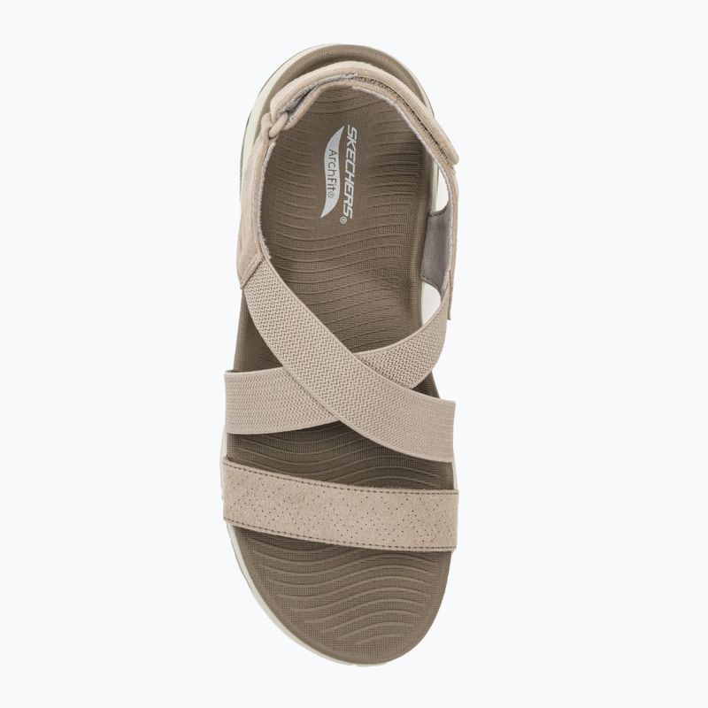 Sandale pentru femei SKECHERS Go Walk Arch Fit Sandal Treasured taupe 5