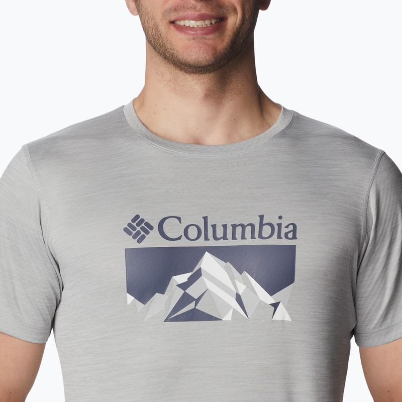 Tricou de trekking pentru bărbați Columbia Zero Rules Grph gri 1533291044 4