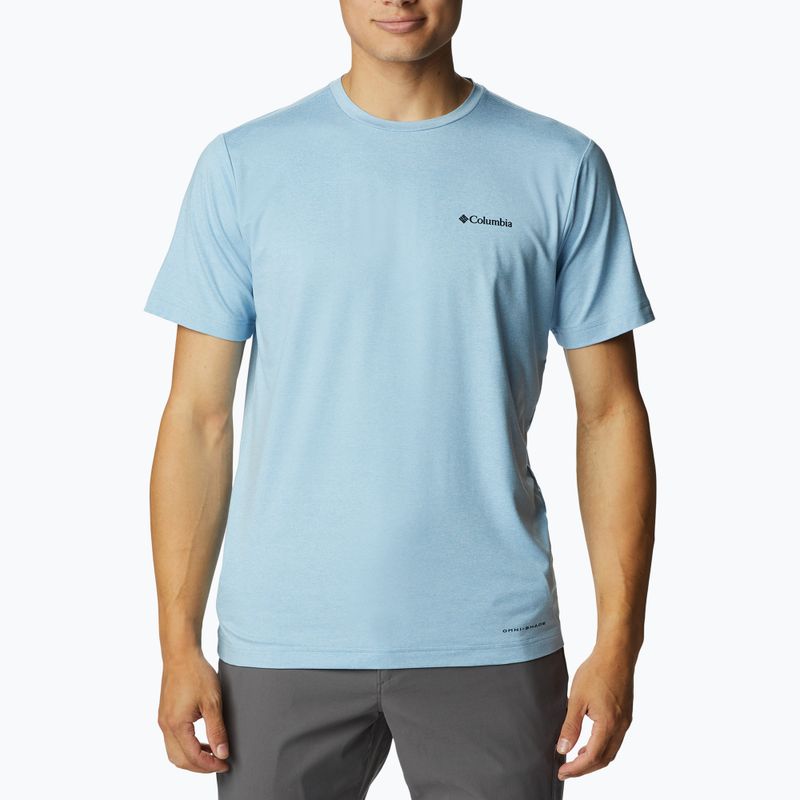 Tricou de trekking pentru bărbați Columbia Tech Trail Graphic bej 1930802