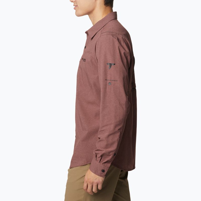 Tricou pentru bărbați Columbia Titan Pass 2.0 Irco maroon 2034801 4