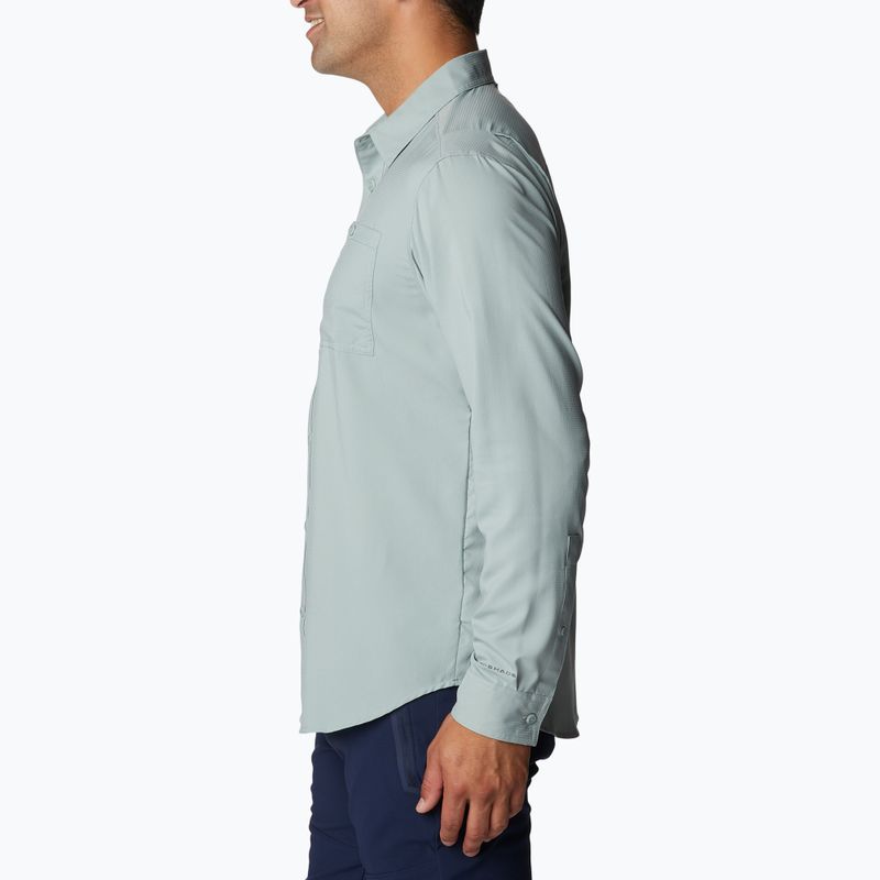 Tricou de trekking pentru bărbați Columbia Utilizer Woven LS albastru 1993325 3
