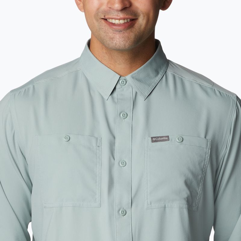 Tricou de trekking pentru bărbați Columbia Utilizer Woven LS albastru 1993325 4