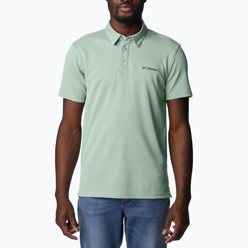 Tricou polo pentru bărbați Columbia Nelson Point verde 1772721350