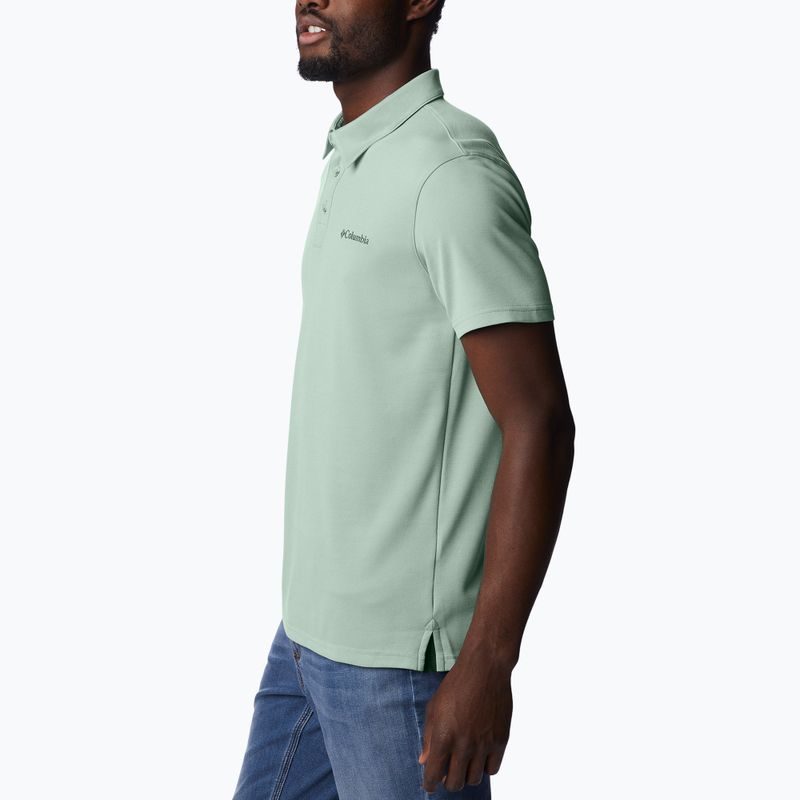 Tricou polo pentru bărbați Columbia Nelson Point verde 1772721350 3