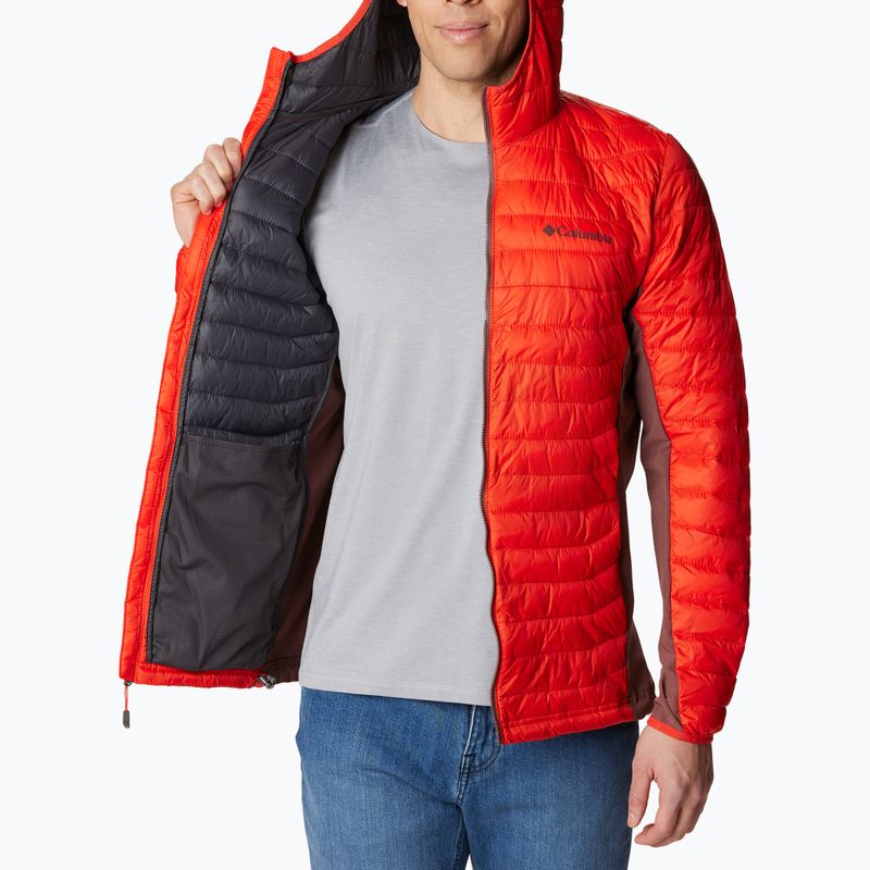 Geacă hibrid pentru bărbați Columbia Powder Pass Hooded roșie 1773271839 5