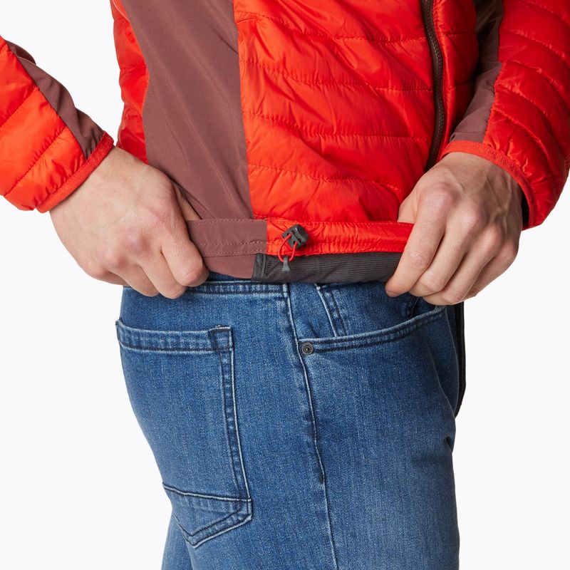 Geacă hibrid pentru bărbați Columbia Powder Pass Hooded roșie 1773271839 7